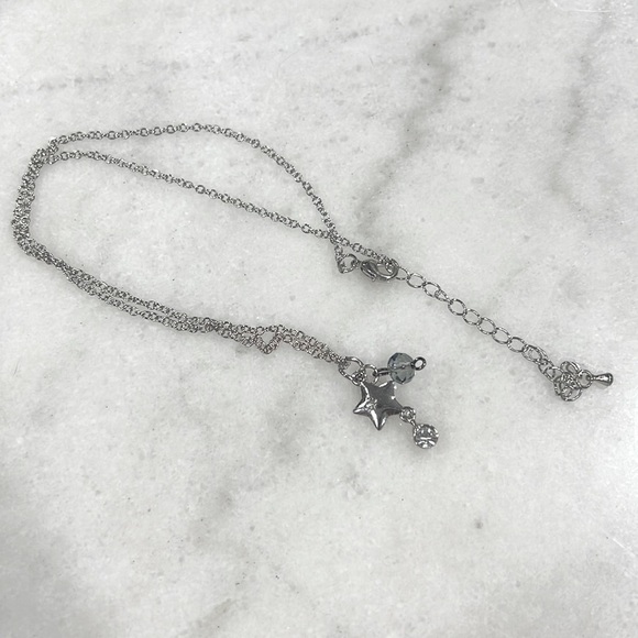 Hand Made Shooting Star with Crystal Pendant Necklace - Picture 3 of 5